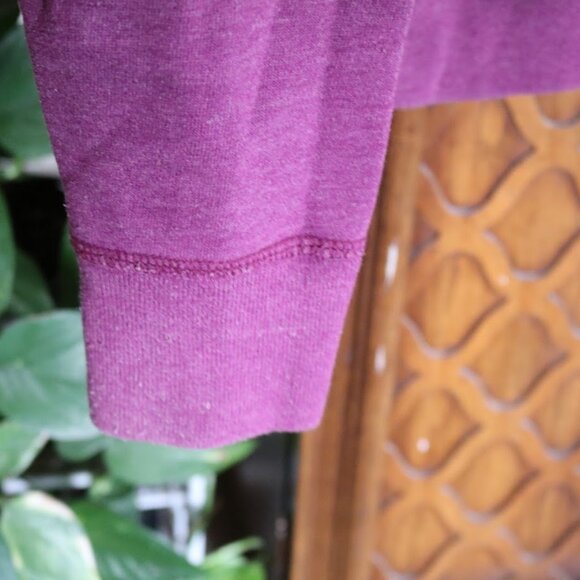 AMERICAN EAGLE Retro Vintage V-Neck Sweatshirt Hoodie - Purple Mauve, Size S - Picture 7 of 15